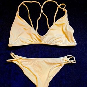 Frankies yellow tiny bikini S